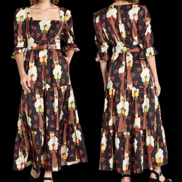 Modcloth Hutch Let's Go Boho Maxi Dress Size 8 - Picture 6 of 9